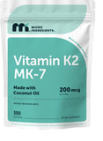 Micro Ingredients bote frontal mostrando 300 cápsulas, fácil suministro diario