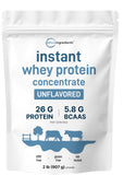Micro Ingredients envase frontal mostrando 2 lb y beneficio de proteína clara