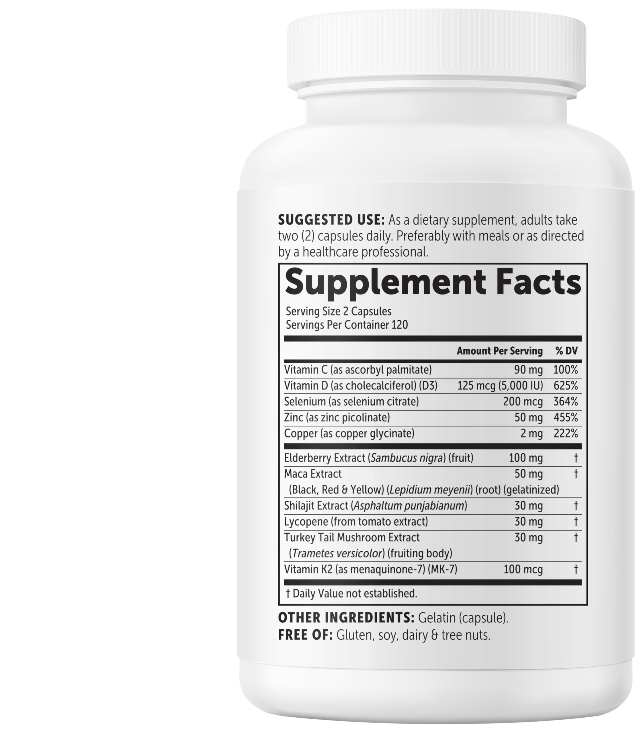 Micro Ingredients cápsulas para uso matutino con vaso de agua