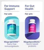 Microbiome Labs EpicDefense ingredientes dispuestos, destaca probióticos y postbióticos
