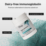 Microbiome Labs cucharada con polvo indicando dosificación clara