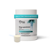 Microbiome Labs frasco frontal mostrando diseño y tamaño beneficios prácticos