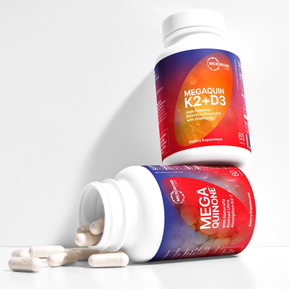 Microbiome Labs etiqueta nutricional detallada con ingredientes visibles