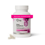 Microbiome Labs frasco frontal mostrando diseño y cantidad conveniente