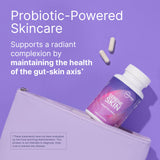 Microbiome Labs SereneSkin cápsula en primer plano, detalle y calidad