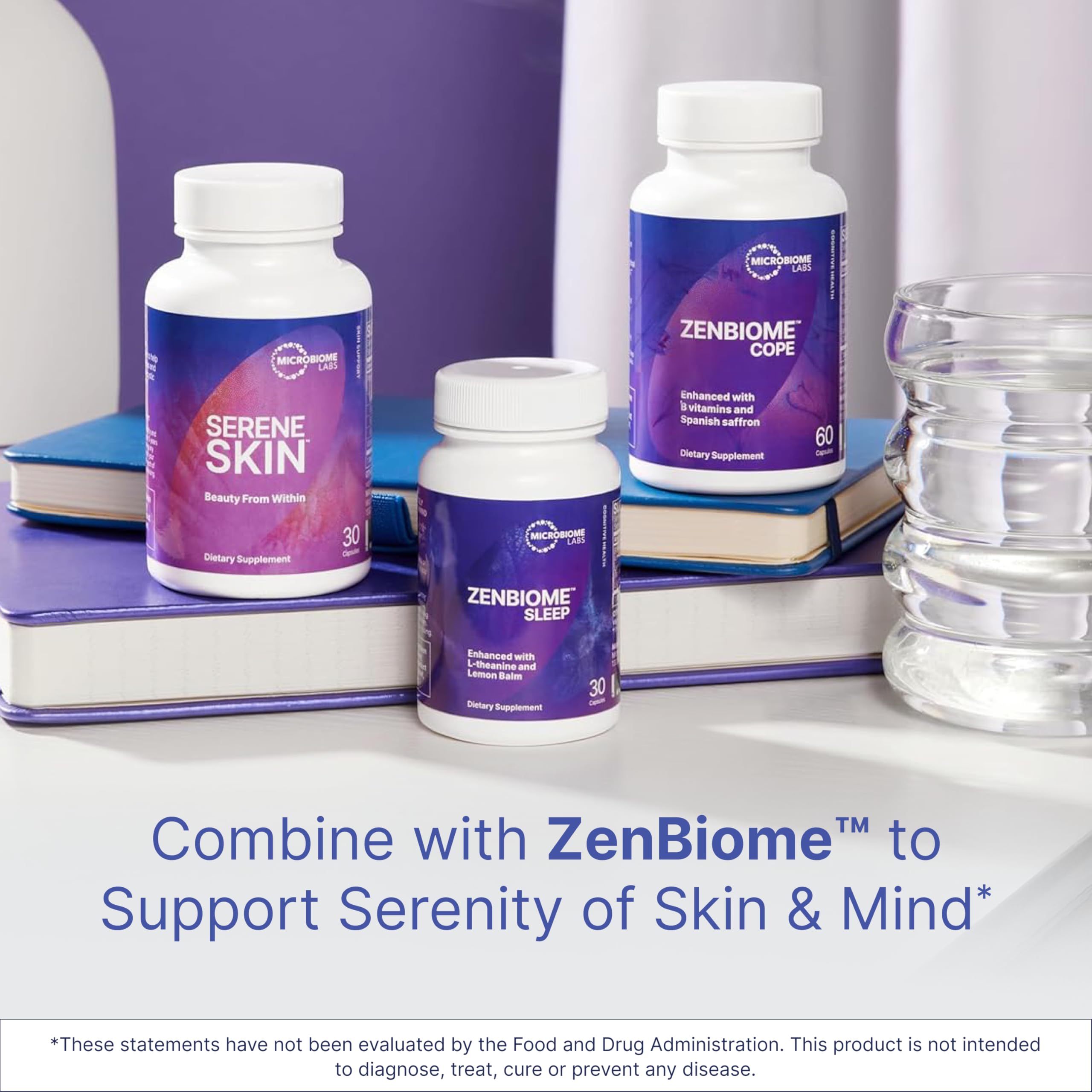 Microbiome Labs SereneSkin ingredientes cítricos y polifenoles para piel