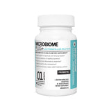 Microbiome Plus frente del envase mostrando información clave y dosis
