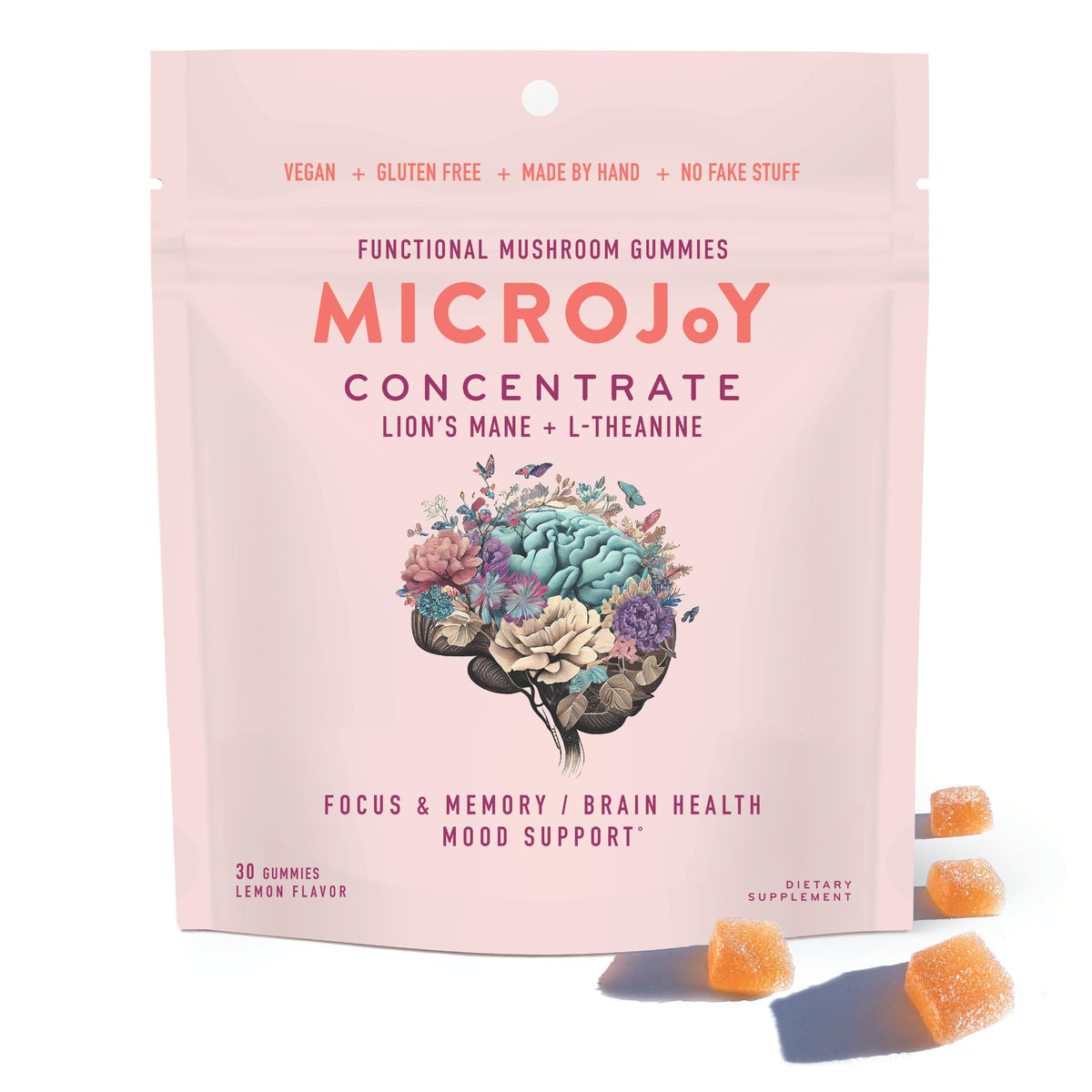 Microjoy frente del empaque mostrando 30 porciones y beneficios claros