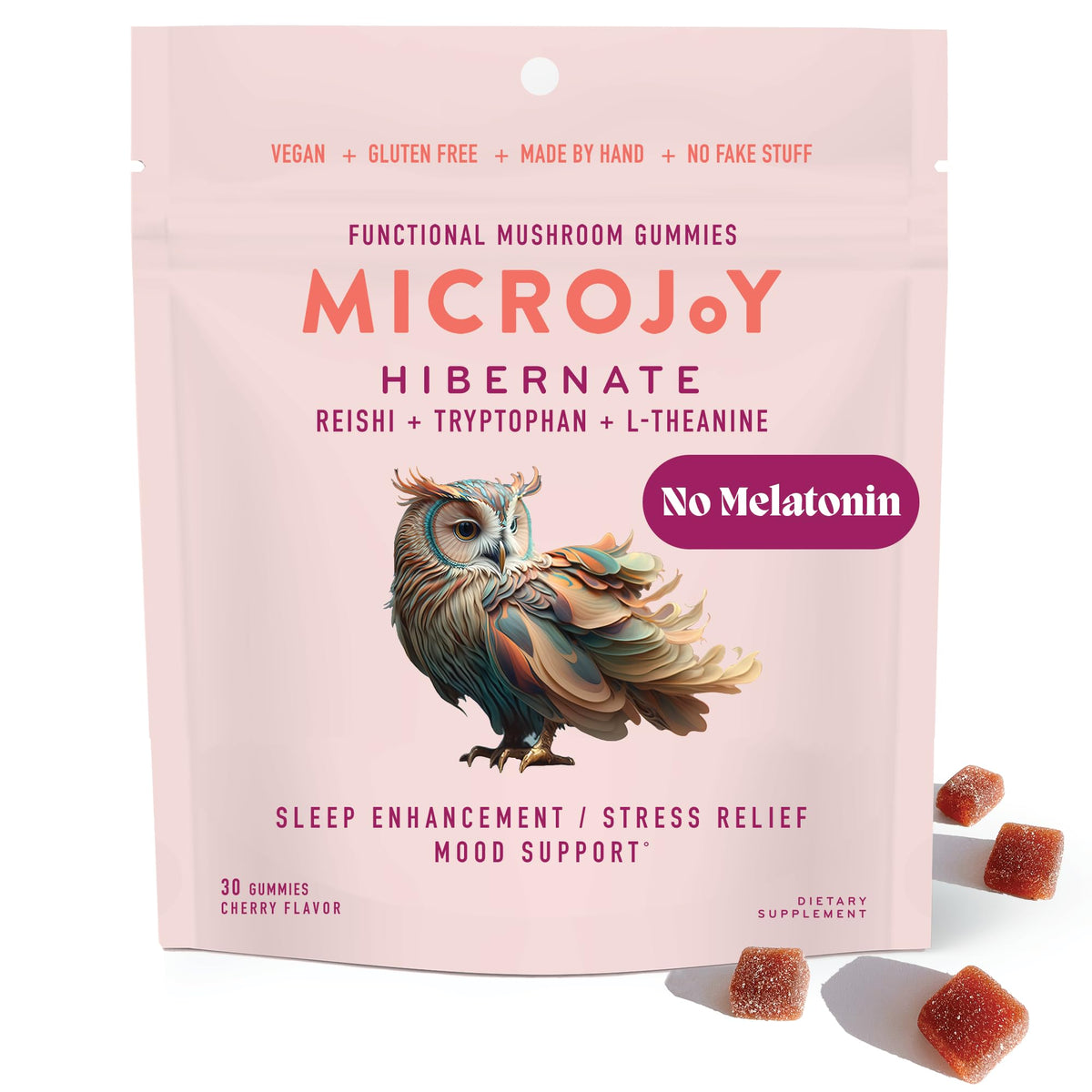 Microjoy envase frontal mostrando gominolas y beneficios claros