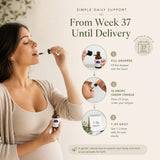 Midwife Made Naturals ingredientes naturales en primer plano resaltando pureza