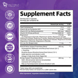 Migcopat etiqueta nutricional cerca mostrando vitaminas y minerales