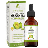 MIHIYO frasco frontal de gotas Garcinia Cambogia, presentación clara y práctica