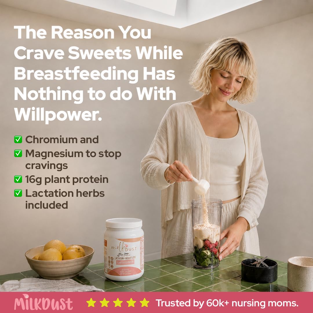MILK DUST etiqueta nutricional detallada con vitaminas y minerales clave