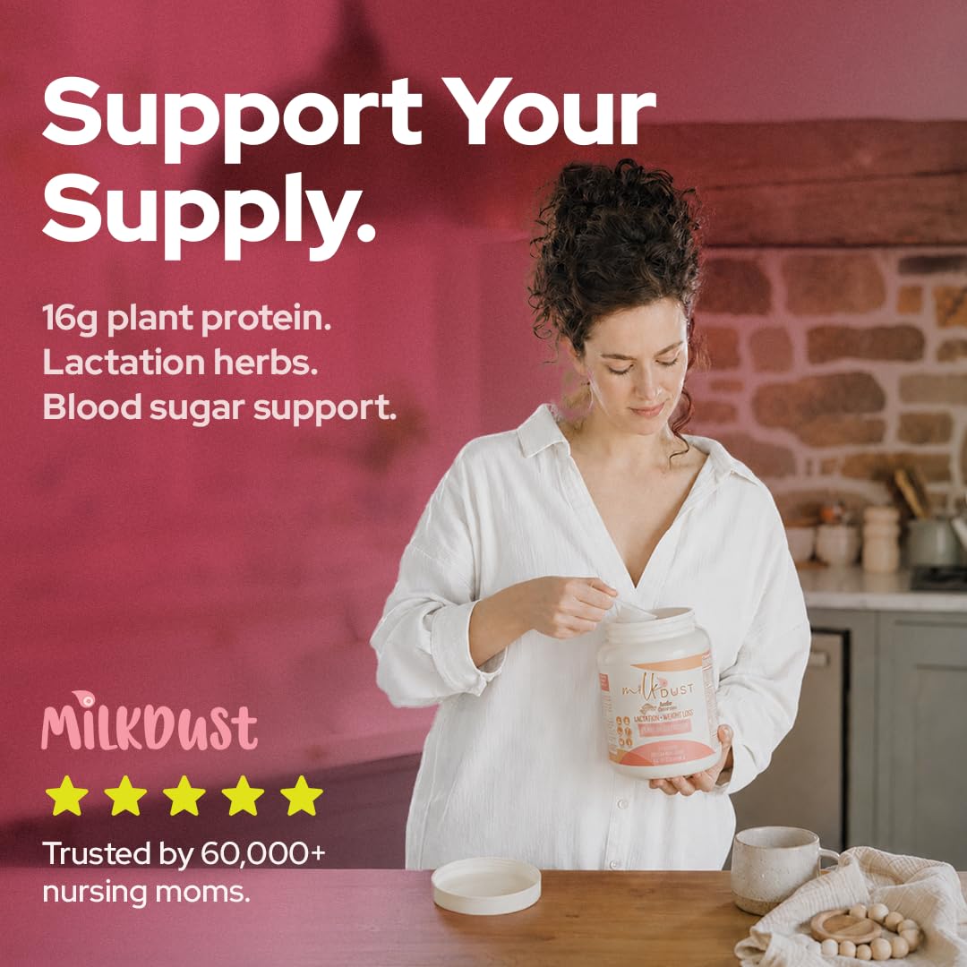 MILK DUST etiqueta de ingredientes mostrando vitaminas y minerales