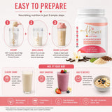 MILK DUST semillas y proteína vegetal destacando ingredientes naturales