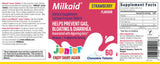 Milkaid Junior comparación de tamaño de la tableta y control de dosis