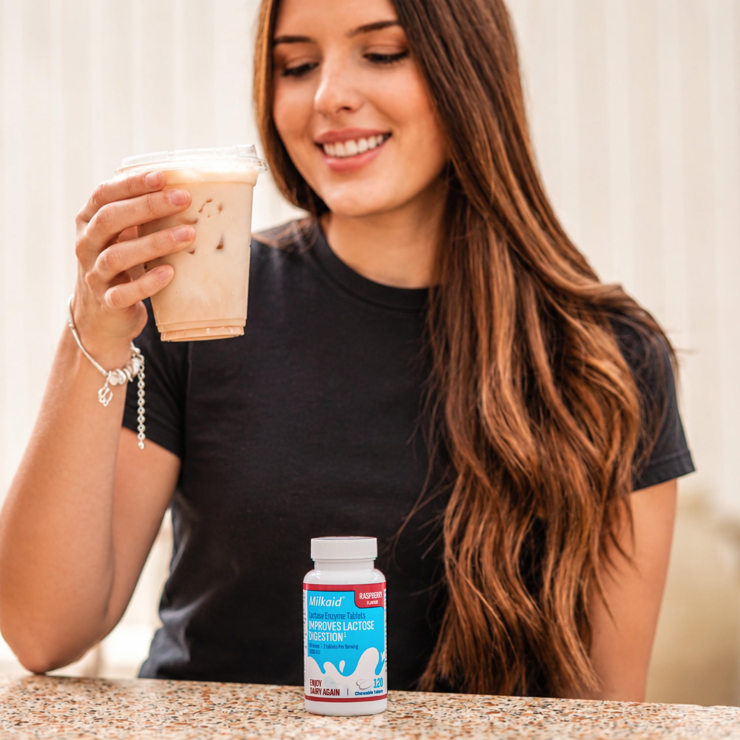 Milkaid caja completa de 120 tabletas, formato para uso prolongado