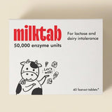 milktab empaque frontal mostrando el envase y conveniencia portable