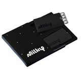 Milky frente del empaque mostrando diseño discreto y beneficios portátiles
