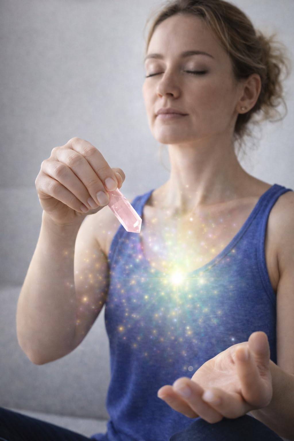 Mina Heal primer plano de facetas y textura del cuarzo rosa que resalta calidad