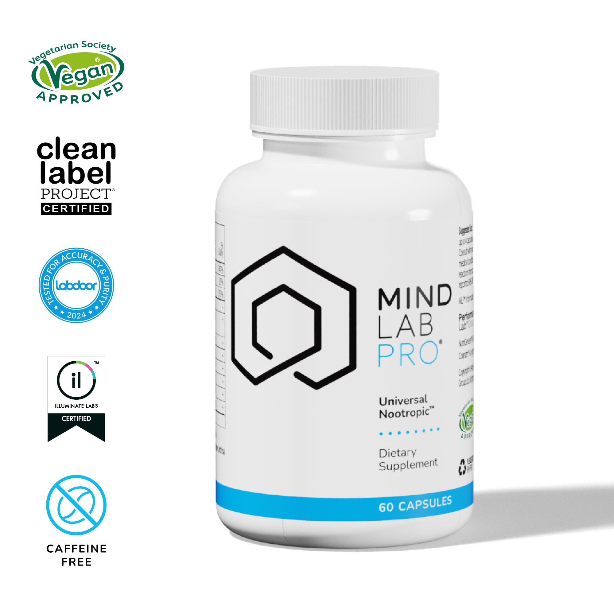 Mind Lab Pro extracto Lions Mane macro indicando soporte neuronal