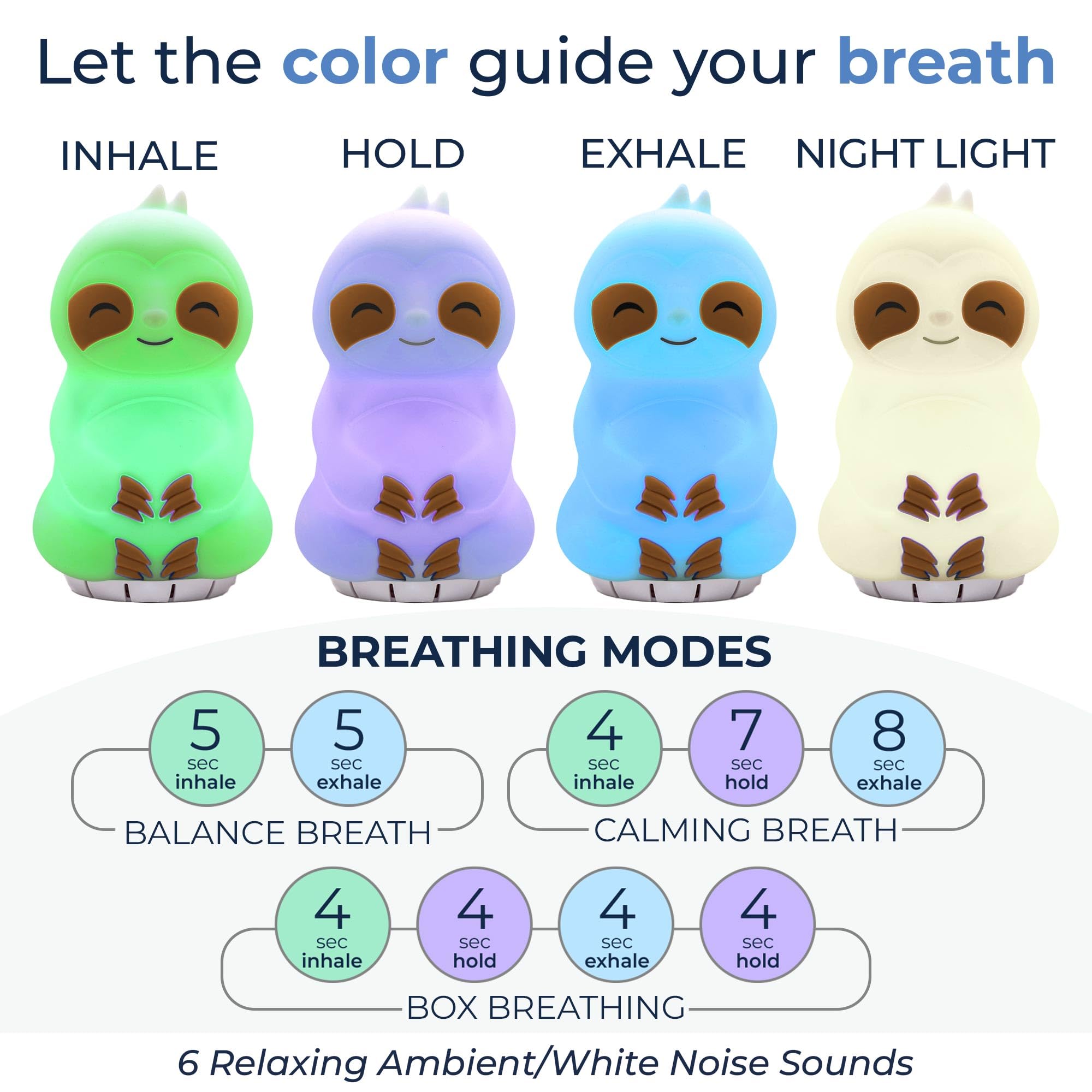 Mindsight Breathing Buddha textura de silicona suave, sensación cómoda al tocar