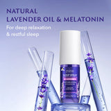 Mine spray aplicado sobre ropa de cama para ambiente relajante nocturno