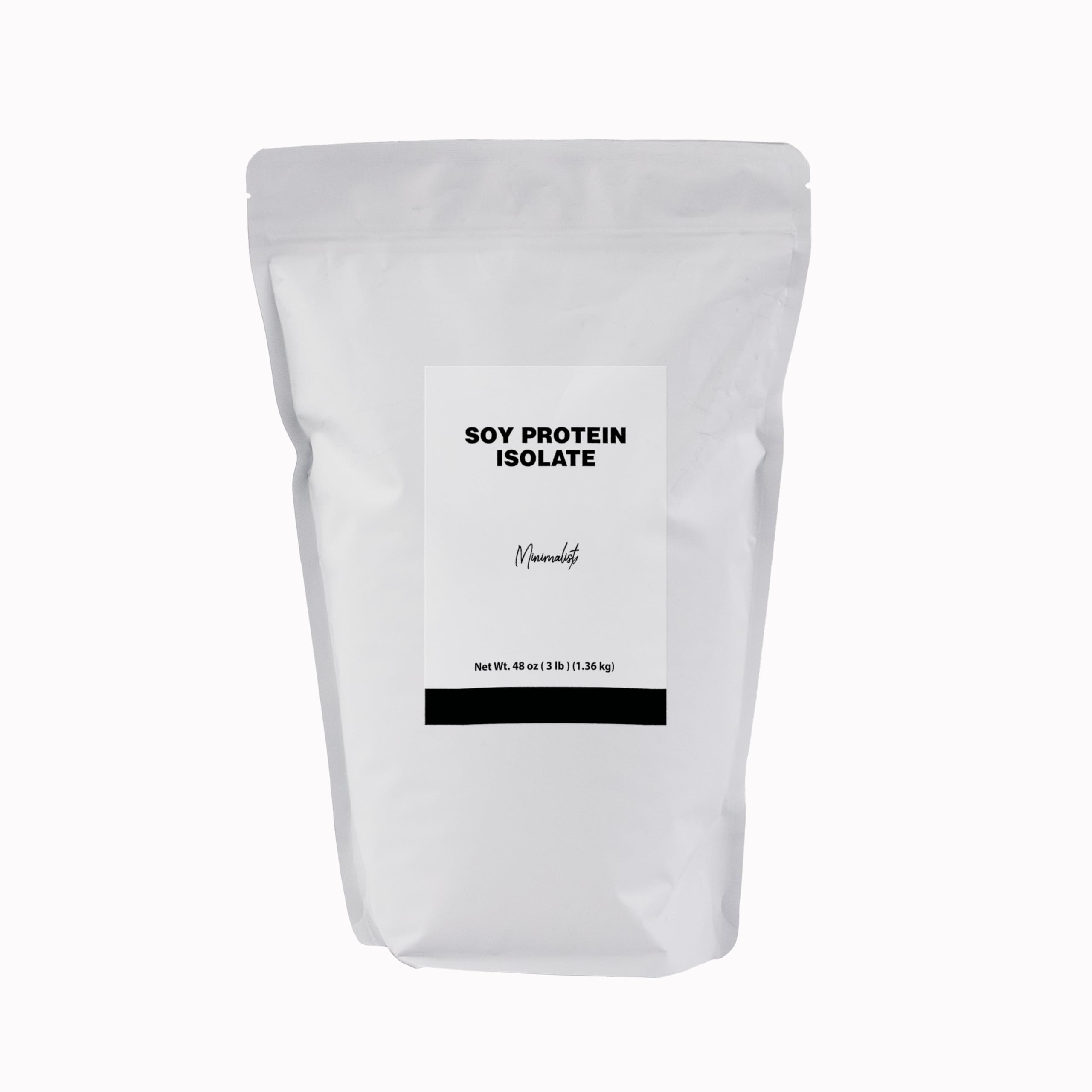Minimalist frente del empaque en bolsa resellable mostrando conveniencia y diseño limpio