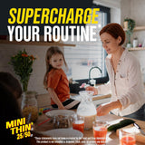 Mini Thin etiqueta con lista de ingredientes y beneficios claros