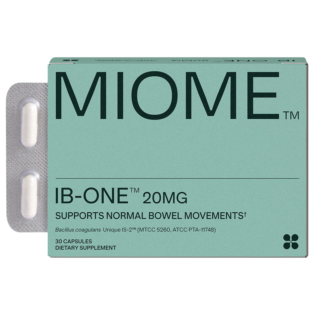 MIOME IB-ONE frente del producto mostrando envase y beneficio de regularidad