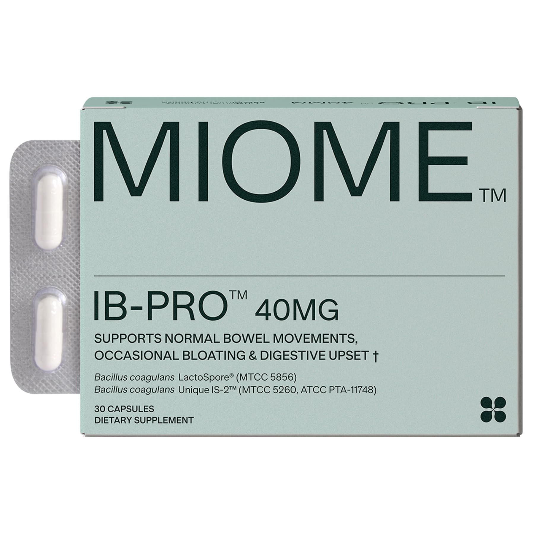 MIOME IB-PRO vista frontal del envase que transmite confianza