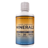 Miracles of Health frasco delantero mostrando etiqueta y capacidad 32 fl oz, facilita elección