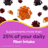 MiraFIBER etiqueta nutricional señalando 8g de fibra por porción