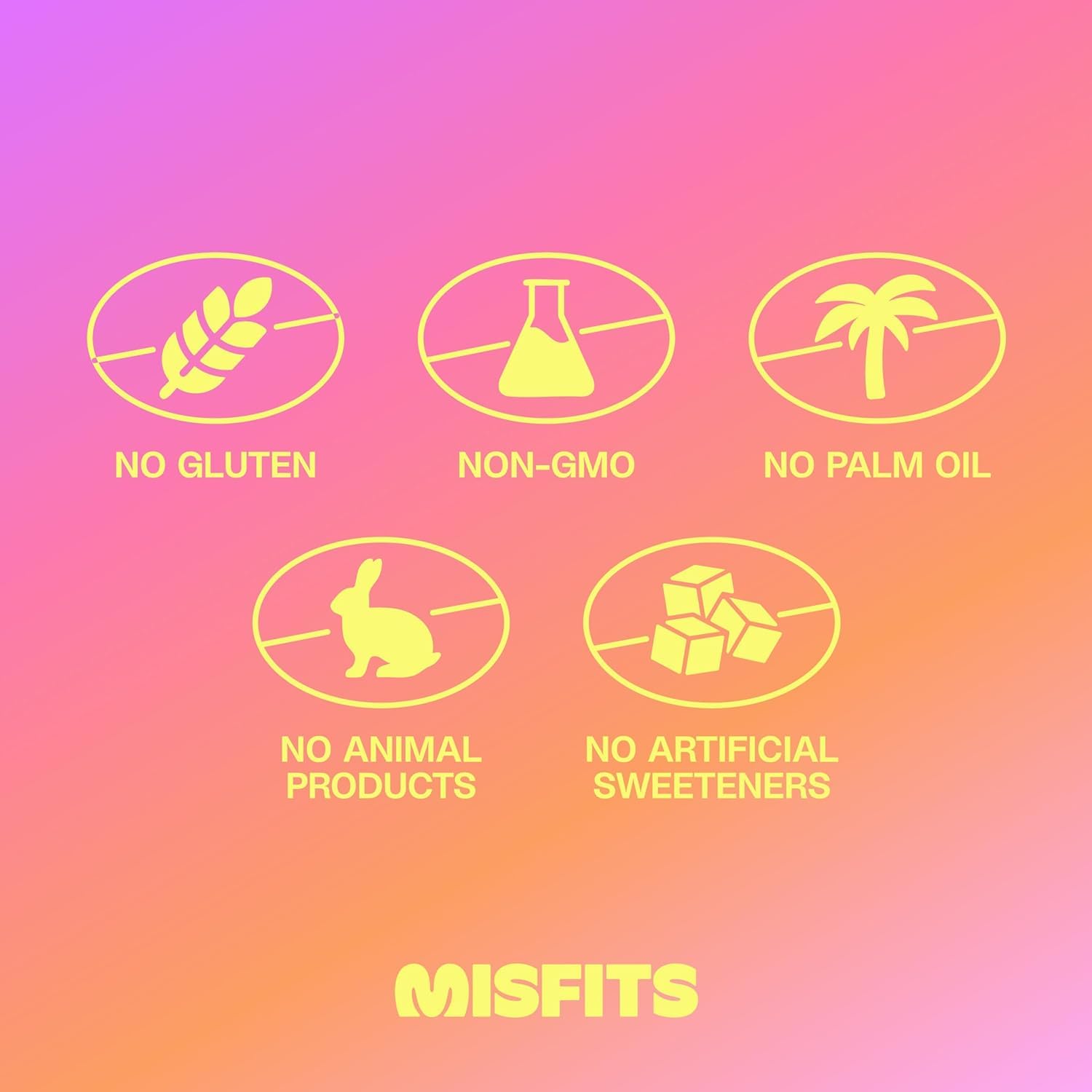 Misfits barrita en mano demostrando tamaño práctico y fácil consumo