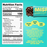 Misfits primer plano del centro de coco masticable que aporta fibra y sabor