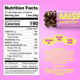 Misfits primer plano del centro tipo brownie, sabor fudgy notable