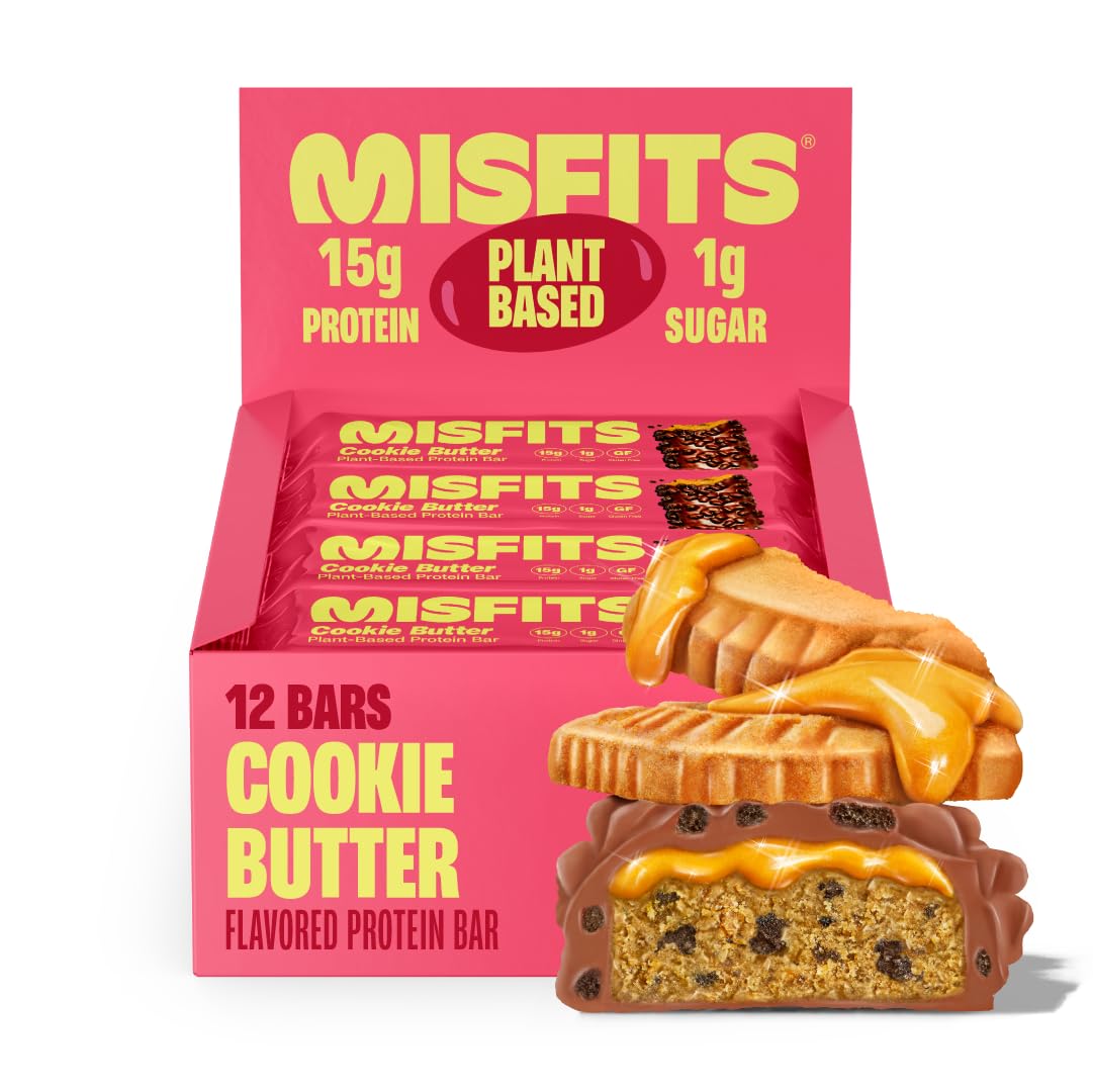 Misfits frontal del envase mostrando pack de 12 y beneficio portátil