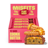 Misfits frontal del envase mostrando pack de 12 y beneficio portátil