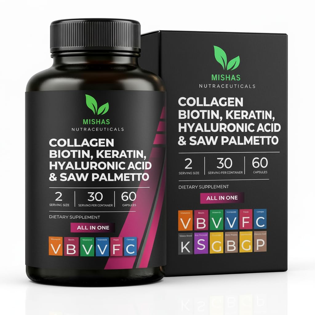 Mishas frente del empaque mostrando beneficios para cabello