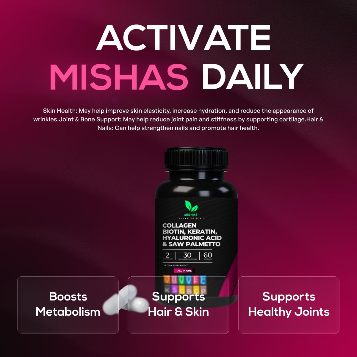 Mishas semilla de calabaza y saw palmetto, apoyo natural