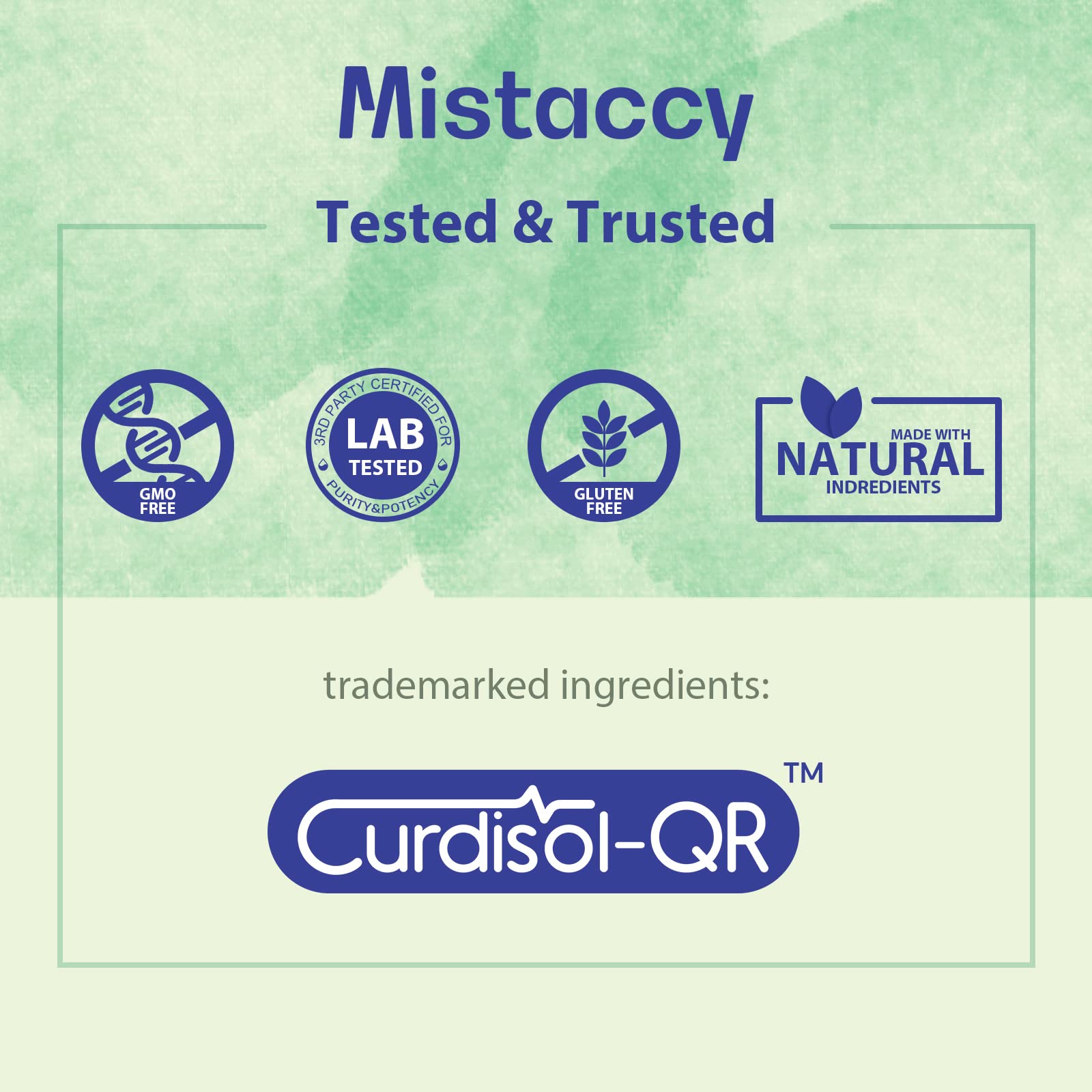 Mistaccy cápsulas comparadas con moneda para mostrar tamaño real