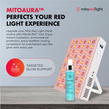 Mito Red Light panel abierto mostrando matriz de diodos eficaz