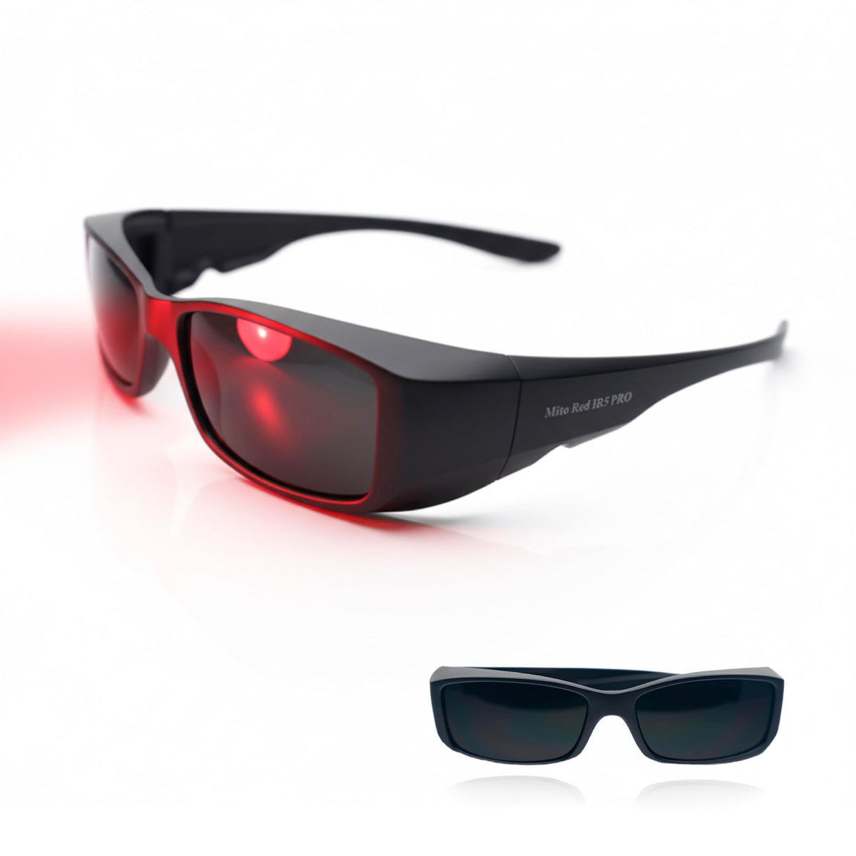 Mito Red detalle frontal de gafas mostrando protección avanzada