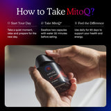 MitoQ en escena de estilo de vida activo destaca energía sostenida
