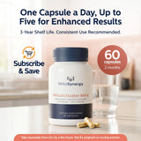 MitoSynergy MAX etiqueta con lista de ingredientes y forma BioCopper1 clara