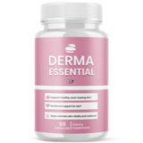 Frasco MJO Derma Essential Capsules frontal mostrando presentación y promesa de bienestar