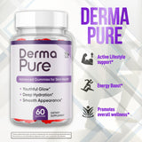 MJO Derma Pure uso diario: mano tomando gomita para ingesta fácil y rápida