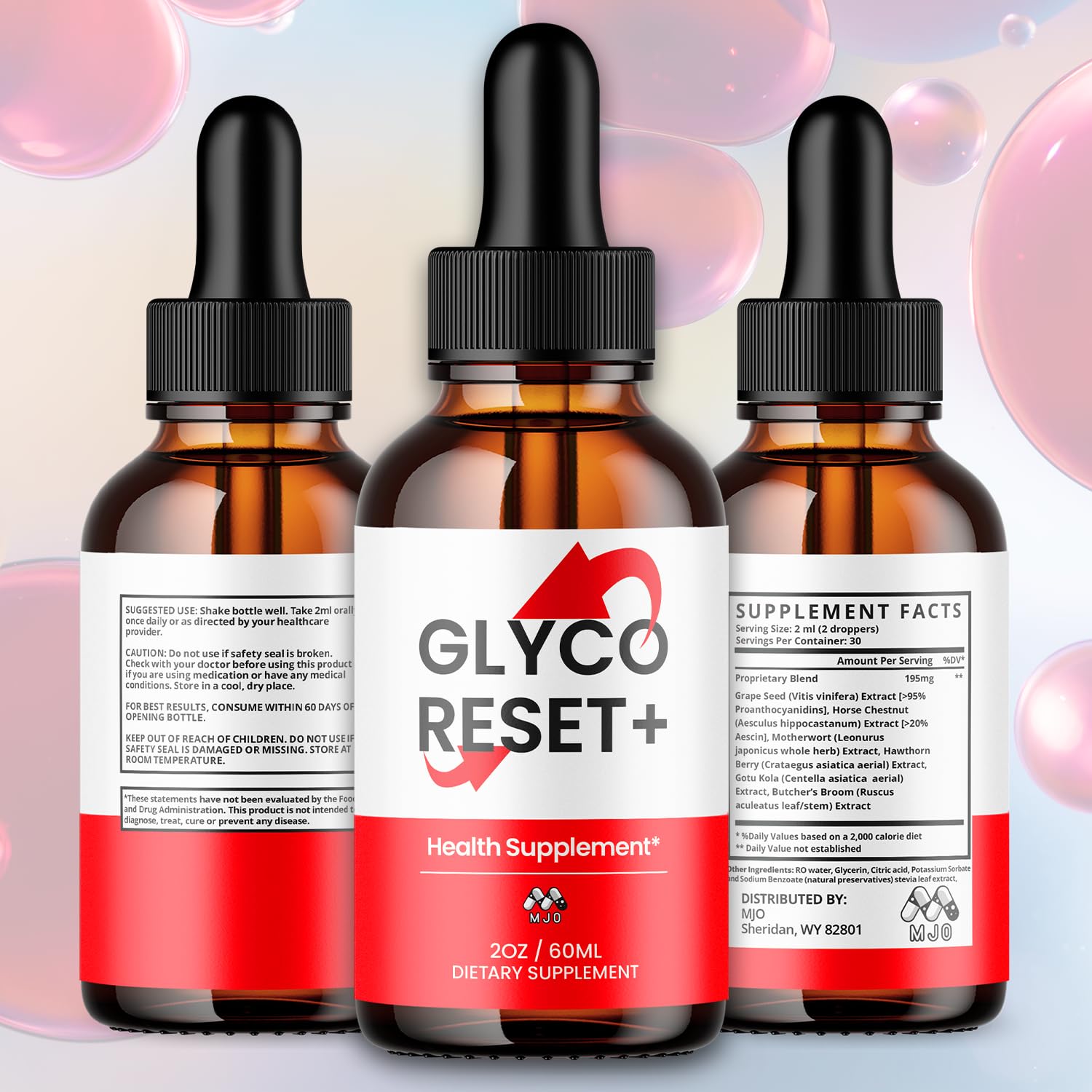 MJO detalle de etiqueta con lista de ingredientes naturales y transparencia informativa