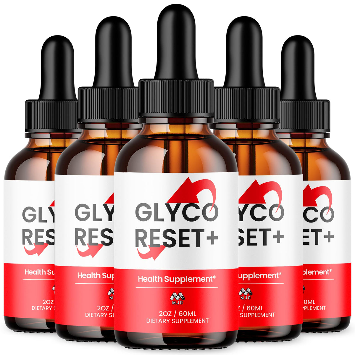 MJO Glyco Reset Drops vista frontal con etiqueta clara y fácil identificación del producto