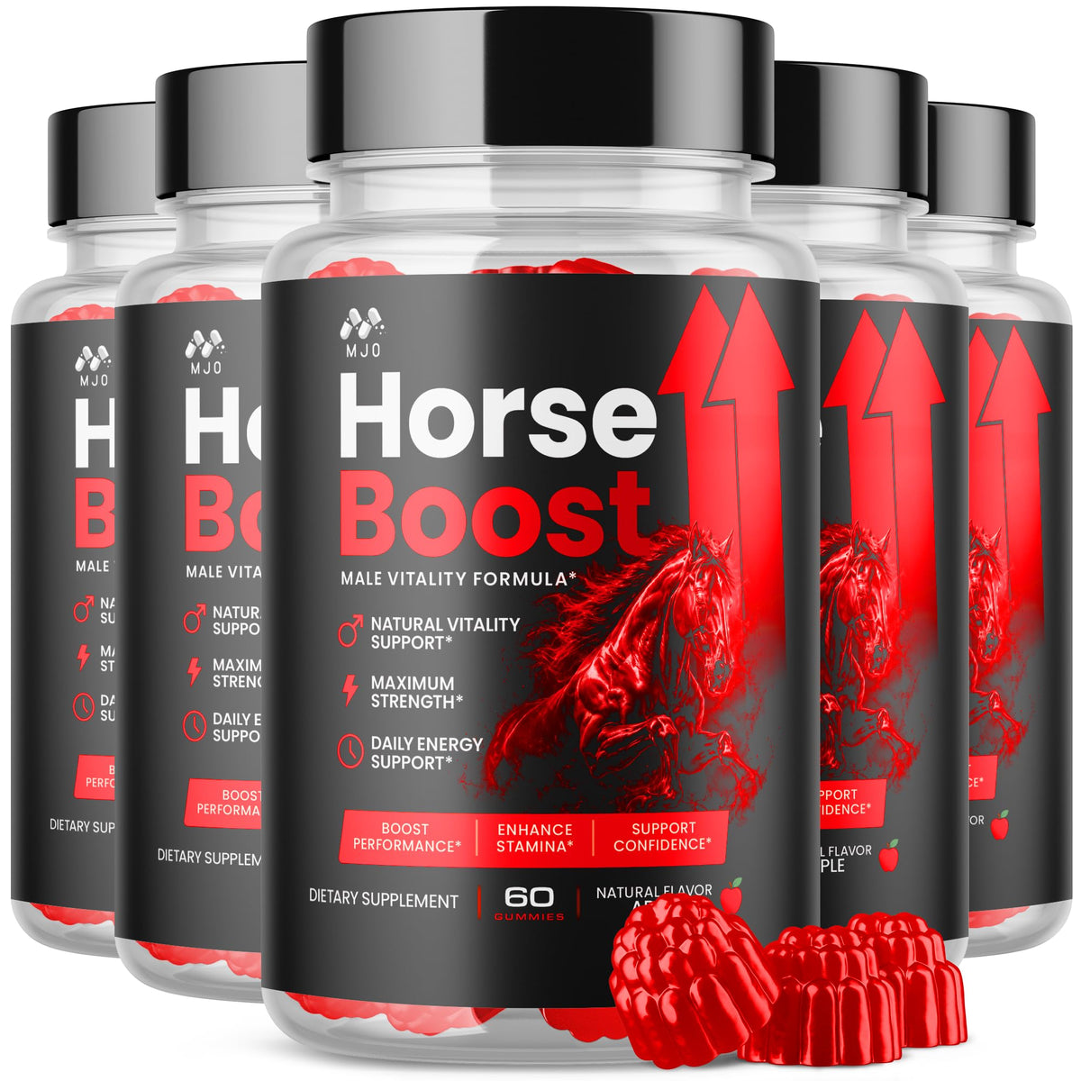 MJO Horse Boost frente del empaque mostrando diseño y conveniencia